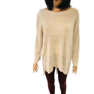 Stylus Long Sleeve Mixed Media Sweater size medium